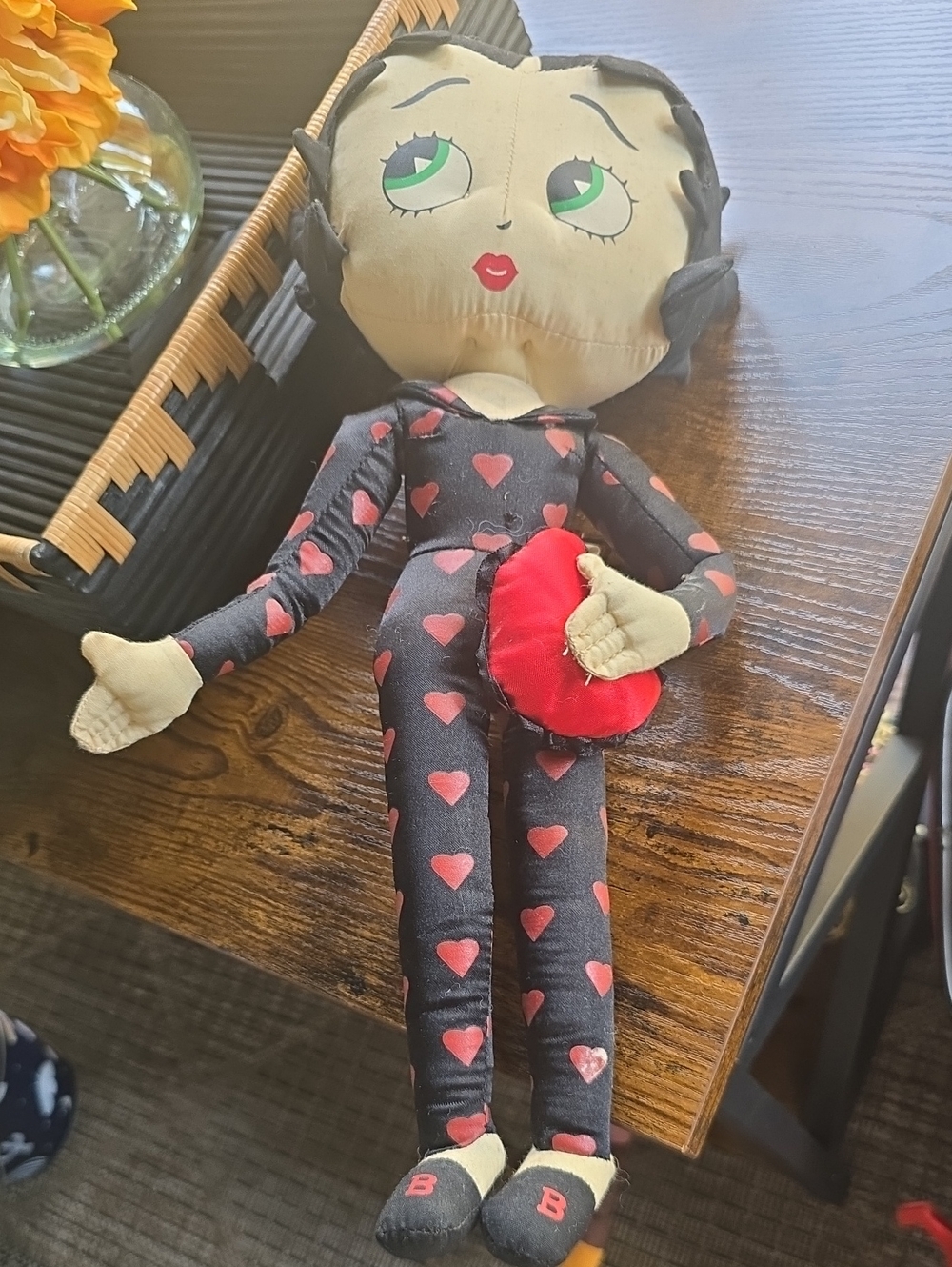 “Kellytoy Betty Boop Valentine Plush – Heart Jumpsuit Edition – Collectible”